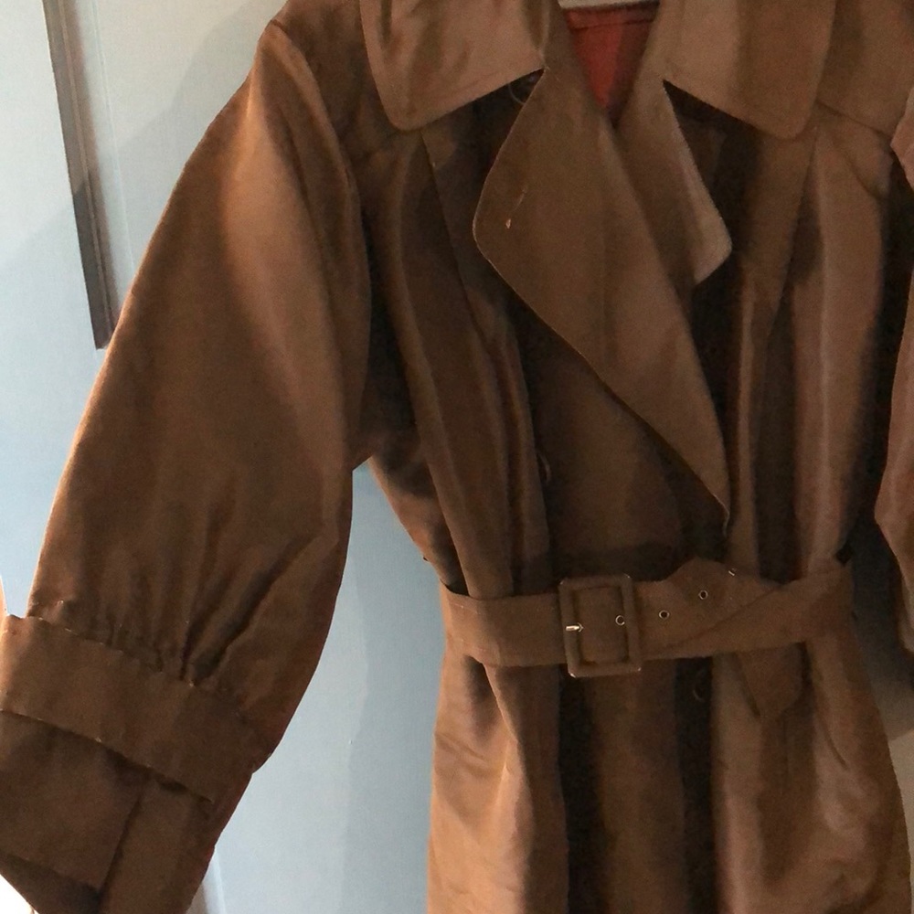 Vintage Saint Laurent Rive Gauche Silk trench coat - Picture 2 of 11
